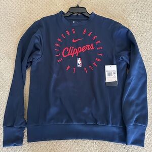 Team Issued LA Clippers Nike Men's Blue Crewneck Sweater